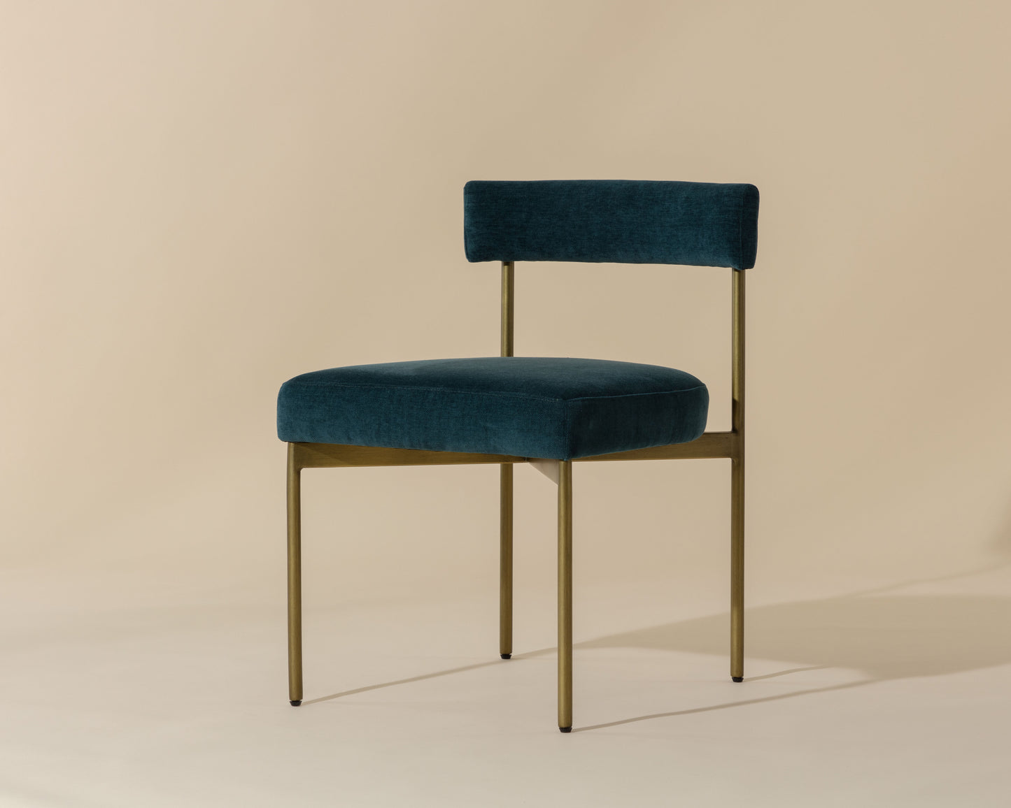 NAHLA SENECA DINING CHAIR - ANTIQUE BRASS - DANNY TEAL