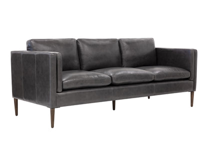 NAHLA RICHMOND SOFA - BRENTWOOD CHARCOAL LEATHER