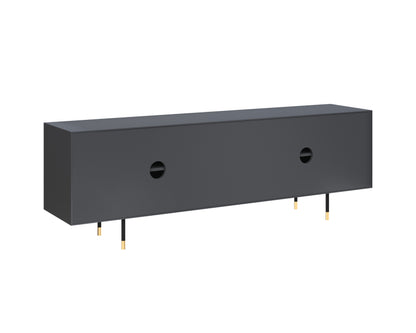 NAHLA DANBURY MEDIA CONSOLE AND CABINET - SLATE NAVY