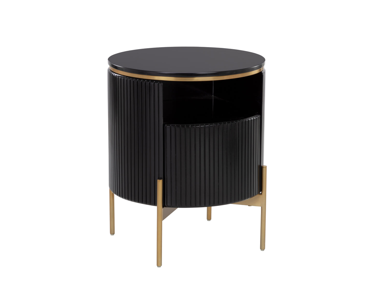 NAHLA PALOMA END TABLE - BLACK