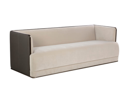 NAHLA SIERRA SOFA - MEG TAUPE / PORCINI TAUPE