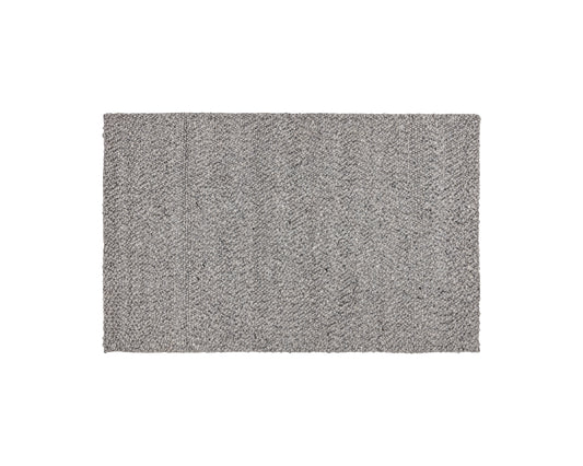 NAHLA UMEA HAND-WOVEN RUG - SILVER - 5' X 8'