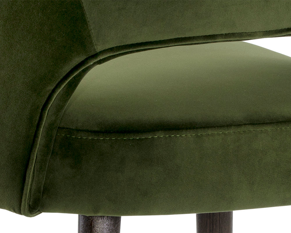 NAHLA MONAE COUNTER STOOL - MOSS GREEN