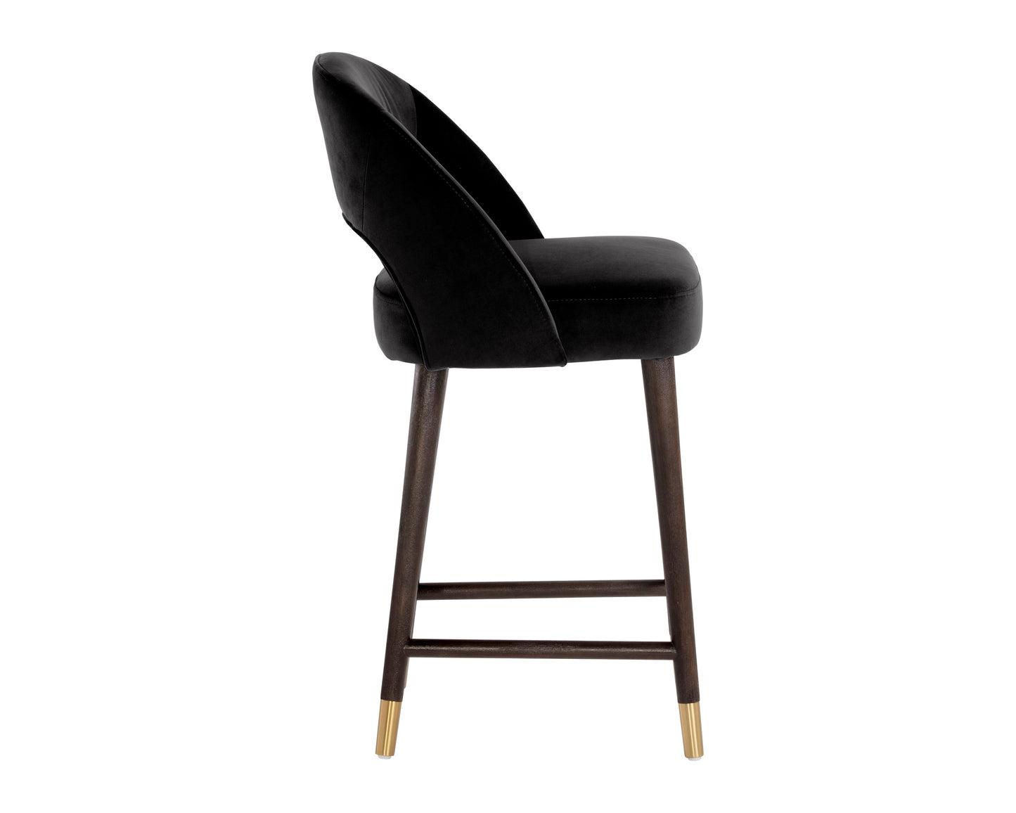 NAHLA MONAE COUNTER STOOL - ABBINGTON BLACK