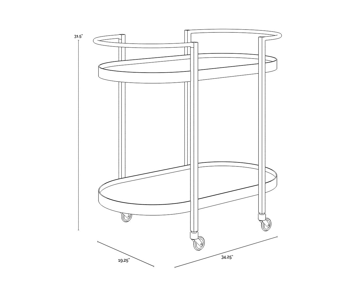 NAHLA KOEN BAR CART