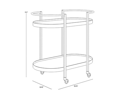 NAHLA KOEN BAR CART