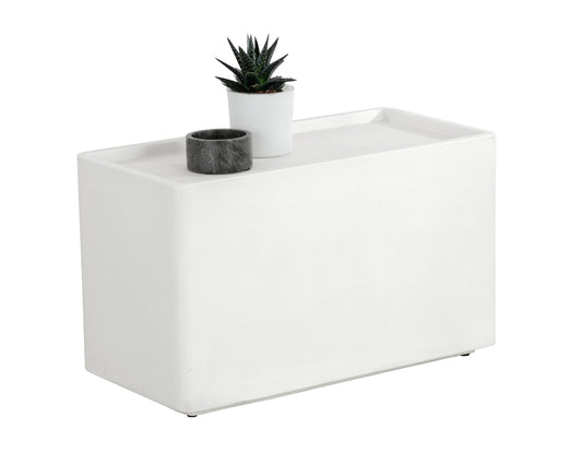 NAHLA LIZA SIDE TABLE - WHITE