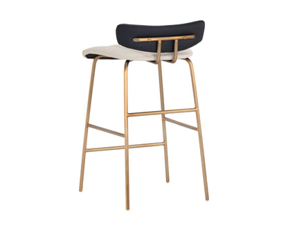 NAHLA LORELEI COUNTER STOOL - DILLON CREAM / DILLON BLACK