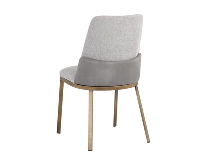 NAHLA MARIE DINING CHAIR - BELFAST HEATHER GREY / BRAVO METAL