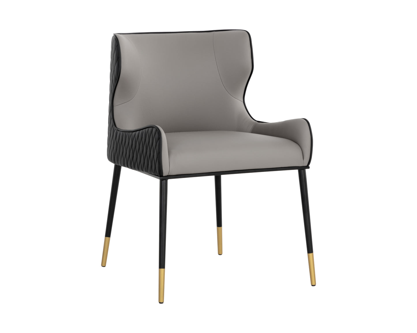 NAHLA GIANNI DINING CHAIR - DILLON STRATUS / DILLON BLACK