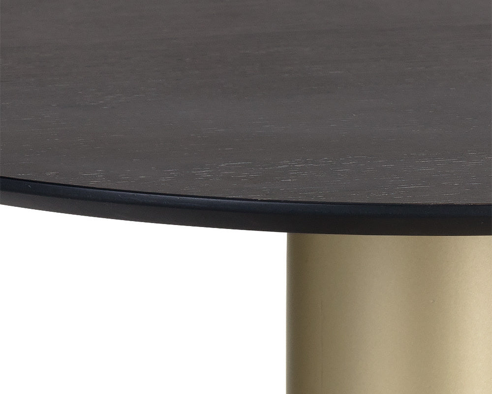 NAHLA MONACO COFFEE TABLE - GOLD - GREY MARBLE / CHARCOAL GREY