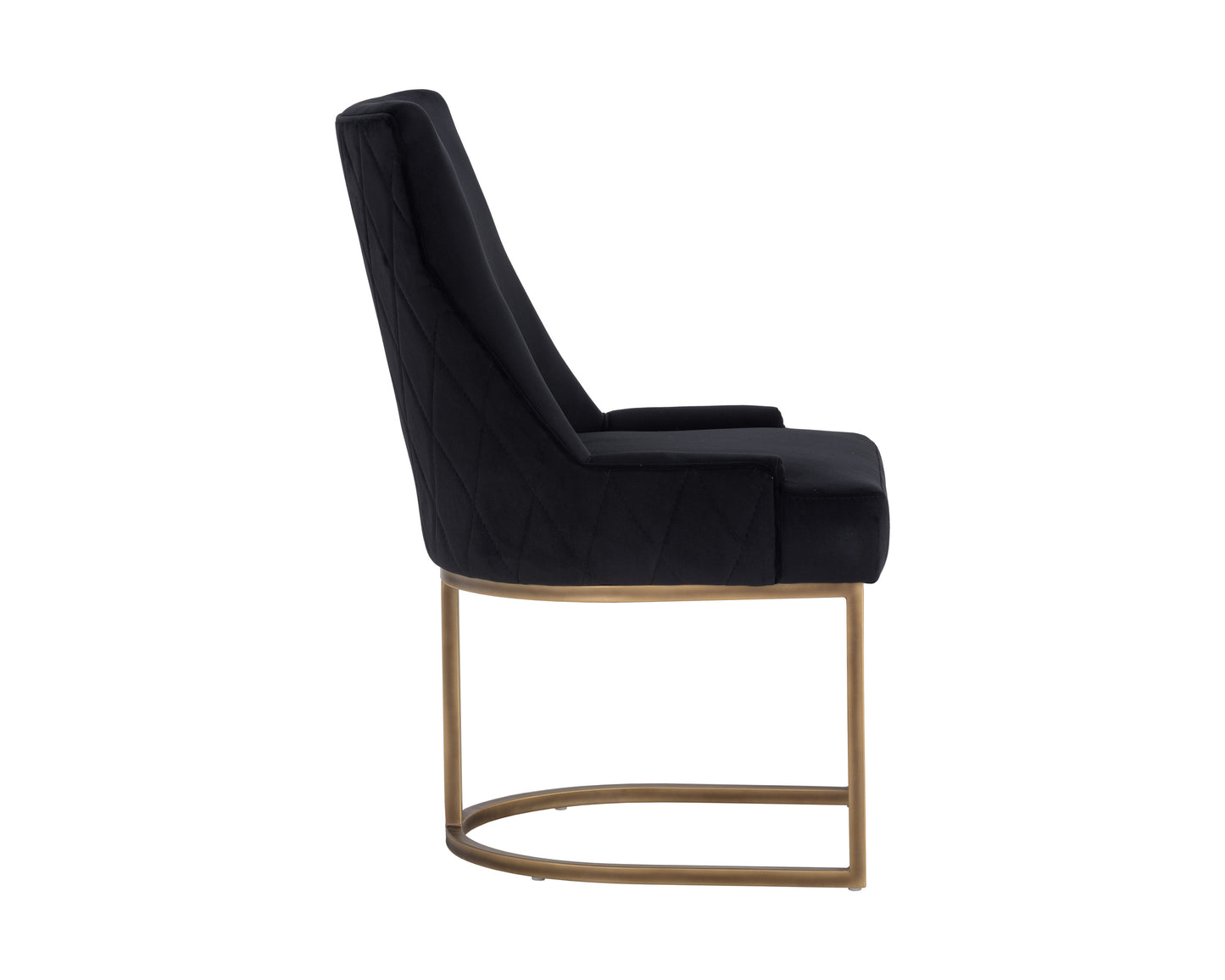 NAHLA FLORENCE DINING CHAIR - ABBINGTON BLACK