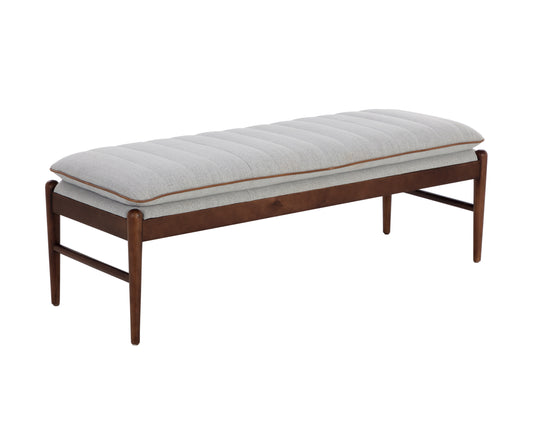 NAHLA LANCE BENCH - AUBURN BROWN - MINA LIGHT GREY