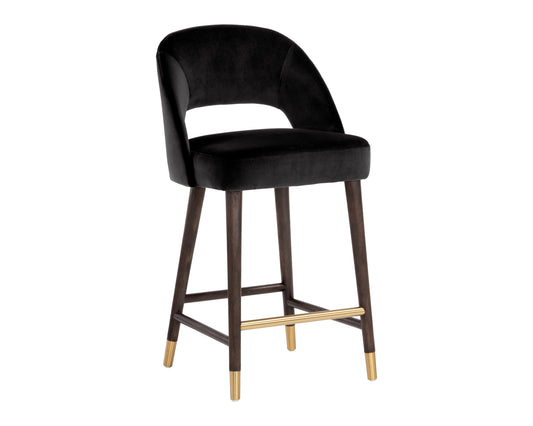 NAHLA MONAE COUNTER STOOL - ABBINGTON BLACK