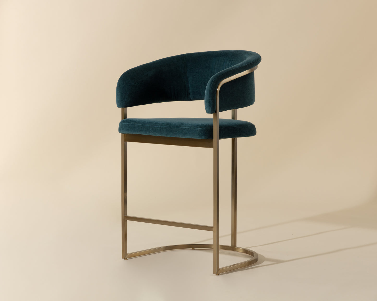 NAHLA MARRIS COUNTER STOOL - GOLD - DANNY TEAL