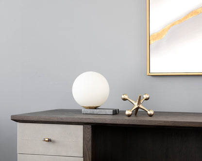 NAHLA ELARA TABLE LAMP - GREY MARBLE