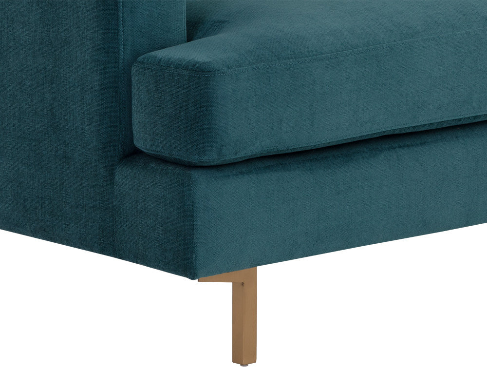 NAHLA SHERIDAN 2 SEATER SOFA - DANNY TEAL