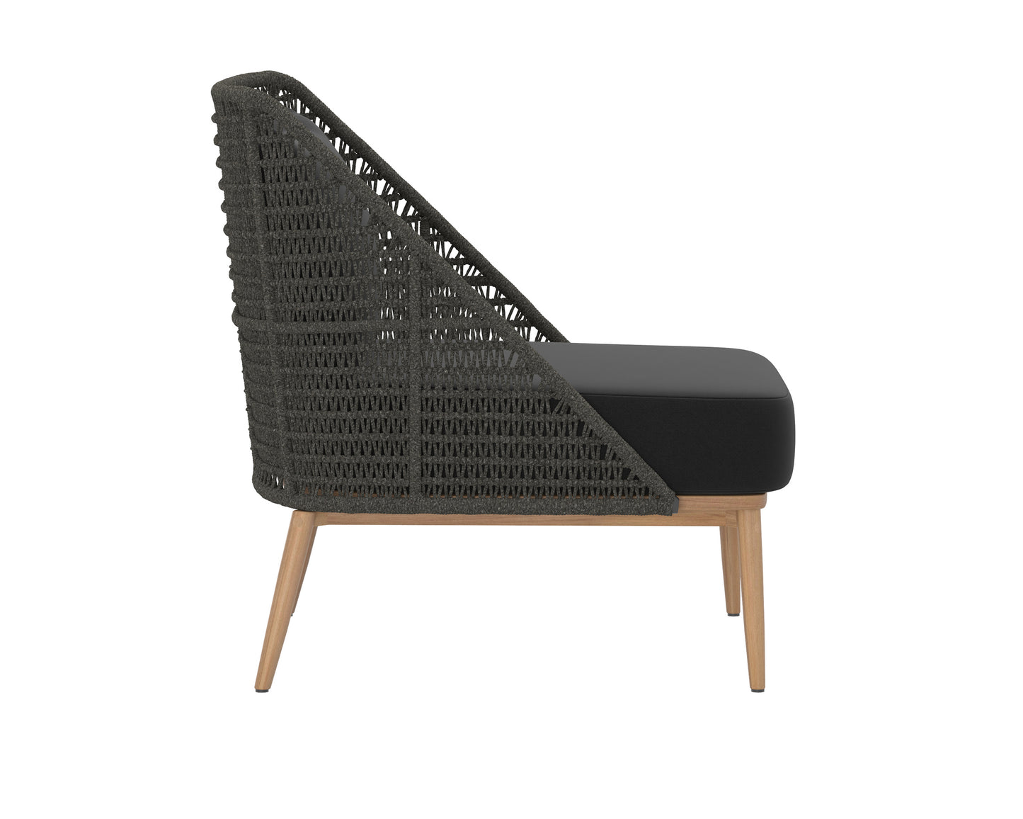 NAHLA ANDRIA LOUNGE CHAIR - ARASHI BLACK