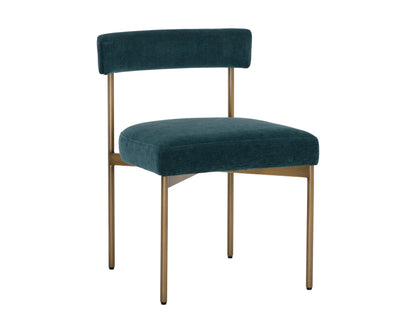 NAHLA SENECA DINING CHAIR - ANTIQUE BRASS - DANNY TEAL