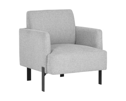 NAHLA LORILYN LOUNGE CHAIR - BELFAST HEATHER GREY