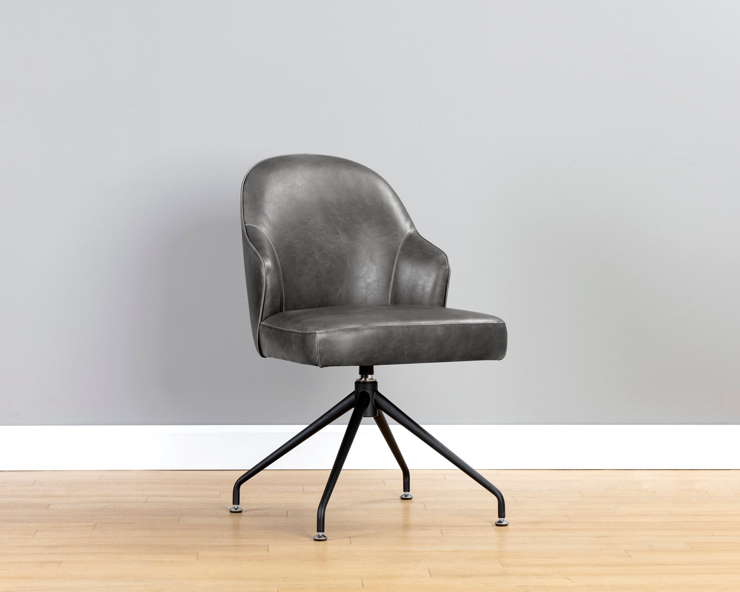 NAHLA BRETTA SWIVEL DINING CHAIR - OVERCAST GREY