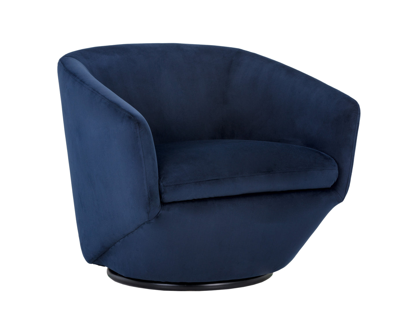 NAHLA TREVISO SWIVEL LOUNGE CHAIR - METROPOLIS BLUE