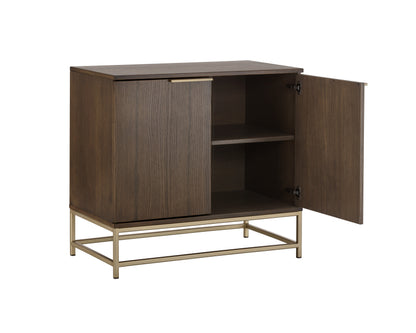 NAHLA REBEL SIDEBOARD - SMALL - GOLD - RAW UMBER