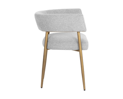 NAHLA MAESTRO DINING ARMCHAIR - BELFAST HEATHER GREY