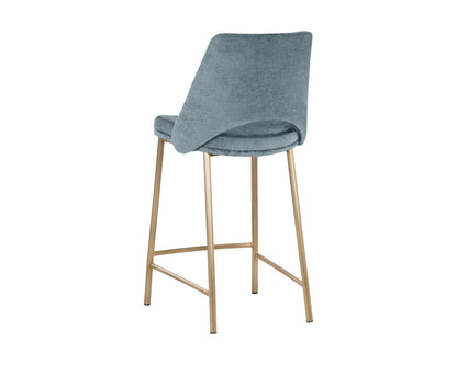 NAHLA RADELLA COUNTER STOOL - BERGEN FRENCH BLUE