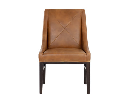 NAHLA ZION DINING CHAIR - TOBACCO TAN