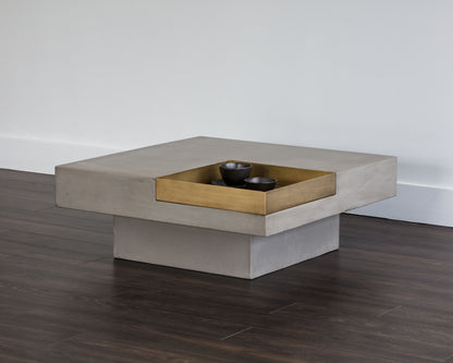 NAHLA QUILL COFFEE TABLE - SQUARE