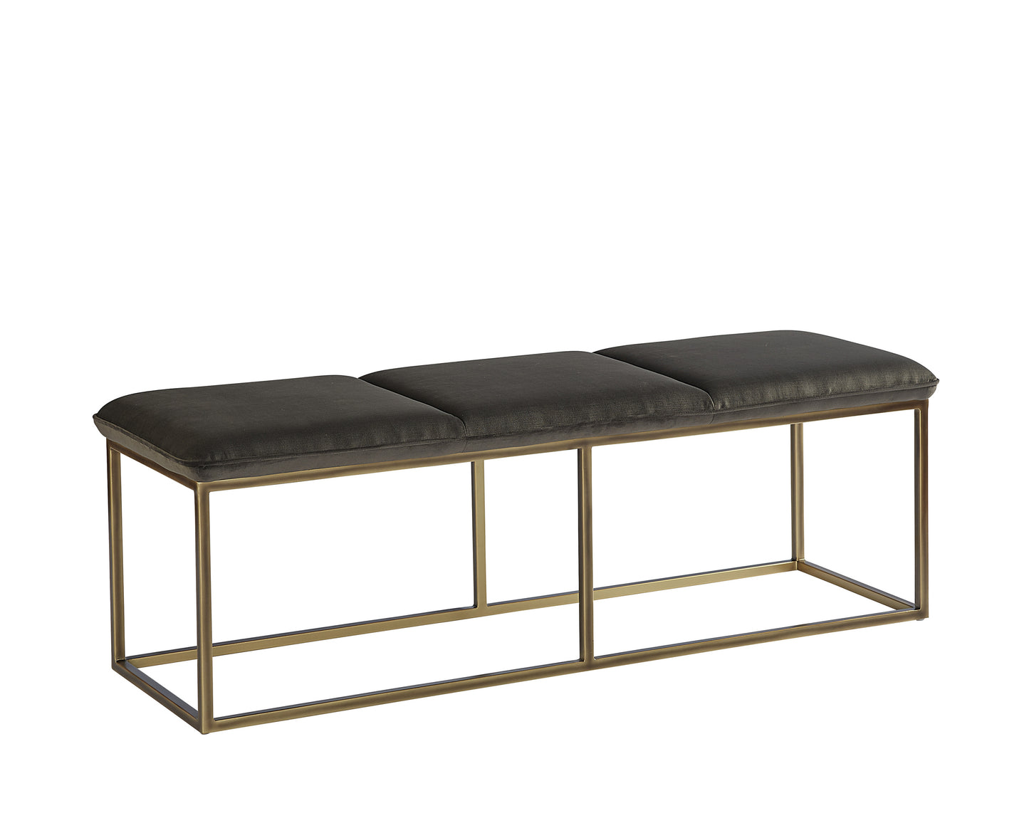 NAHLA ALLEY BENCH - RUSTIC BRONZE - PICCOLO PEBBLE