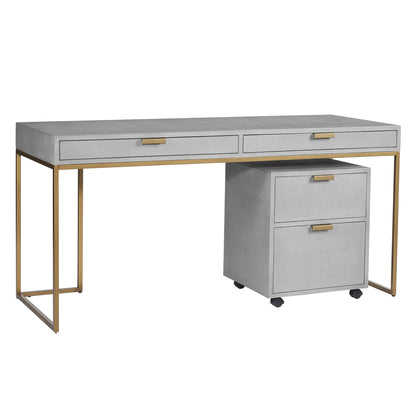 NAHLA JIRO DESK - GREY SHAGREEN