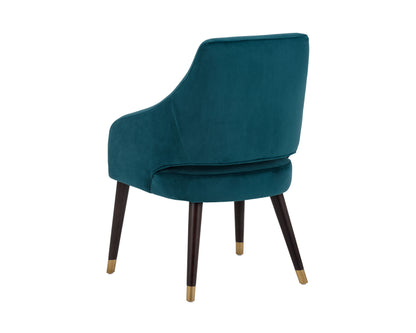 NAHLA ADELAIDE DINING ARMCHAIR - TIMELESS TEAL