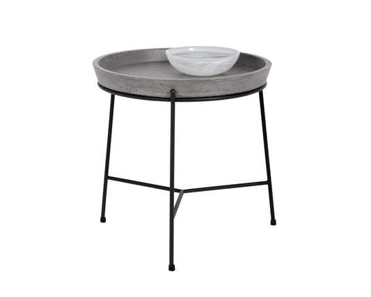 NAHLA REMY END TABLE - BLACK - GREY