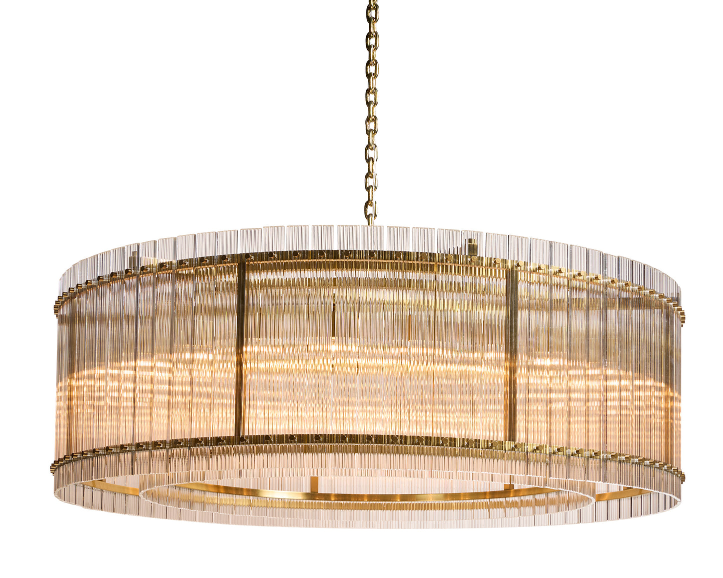 NAHLA KORE CHANDELIER - LARGE - BRASS - CLEAR