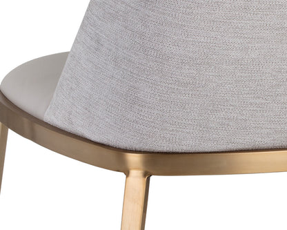 NAHLA DOVER DINING CHAIR - NAPA STONE / POLO CLUB STONE