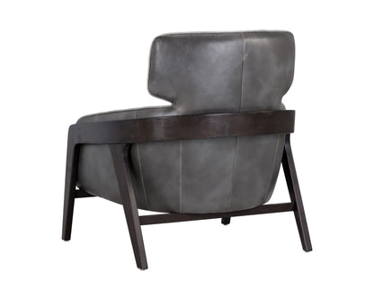 NAHLA MAXIMUS LOUNGE CHAIR - POLO CLUB STONE / OVERCAST GREY