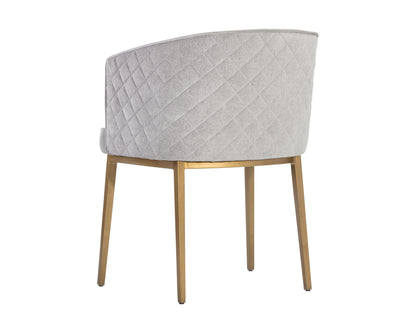 NAHLA CORNELLA DINING ARMCHAIR - POLO CLUB STONE