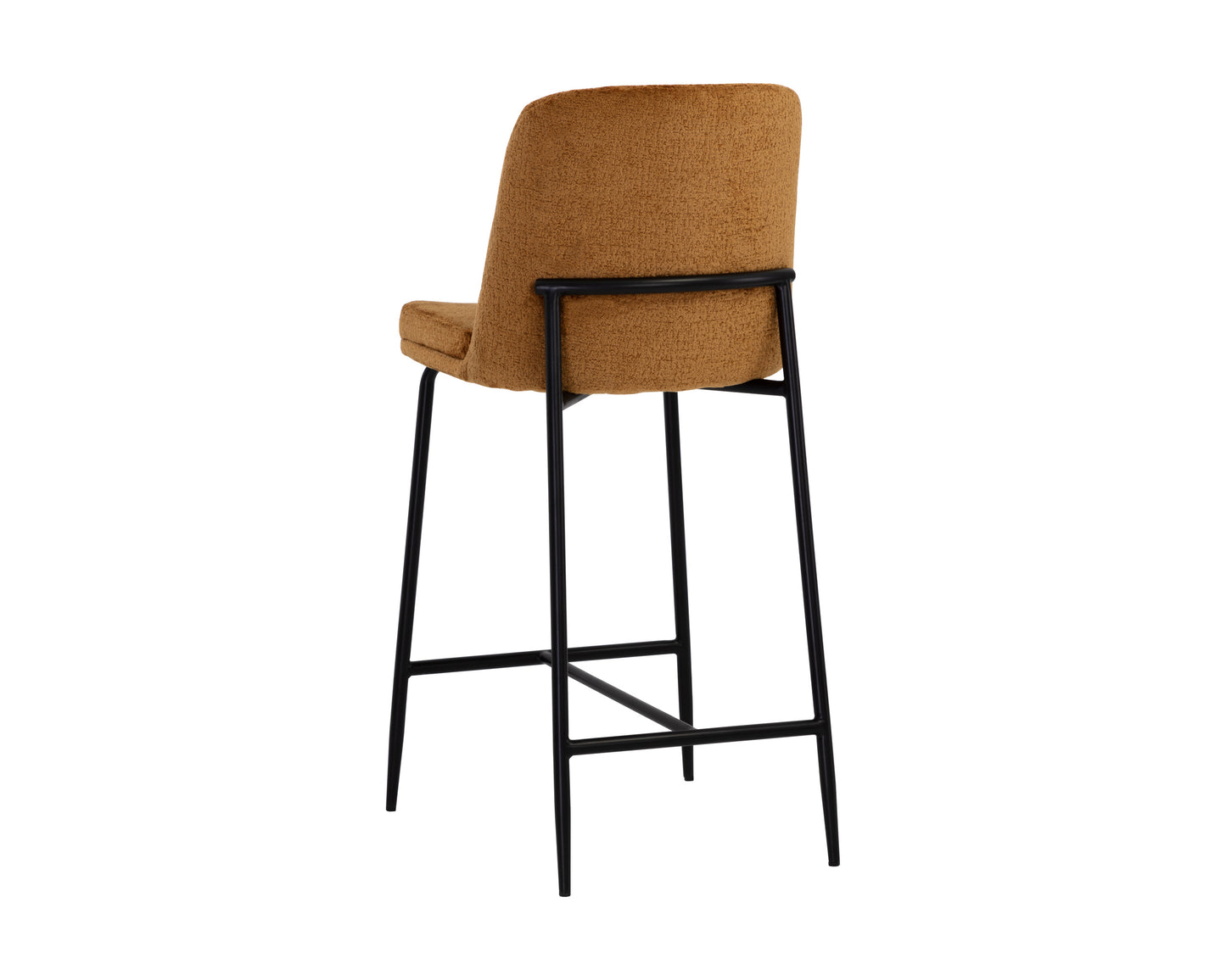 NAHLA ZEKE COUNTER STOOL - BLACK - BERGEN MARMALADE