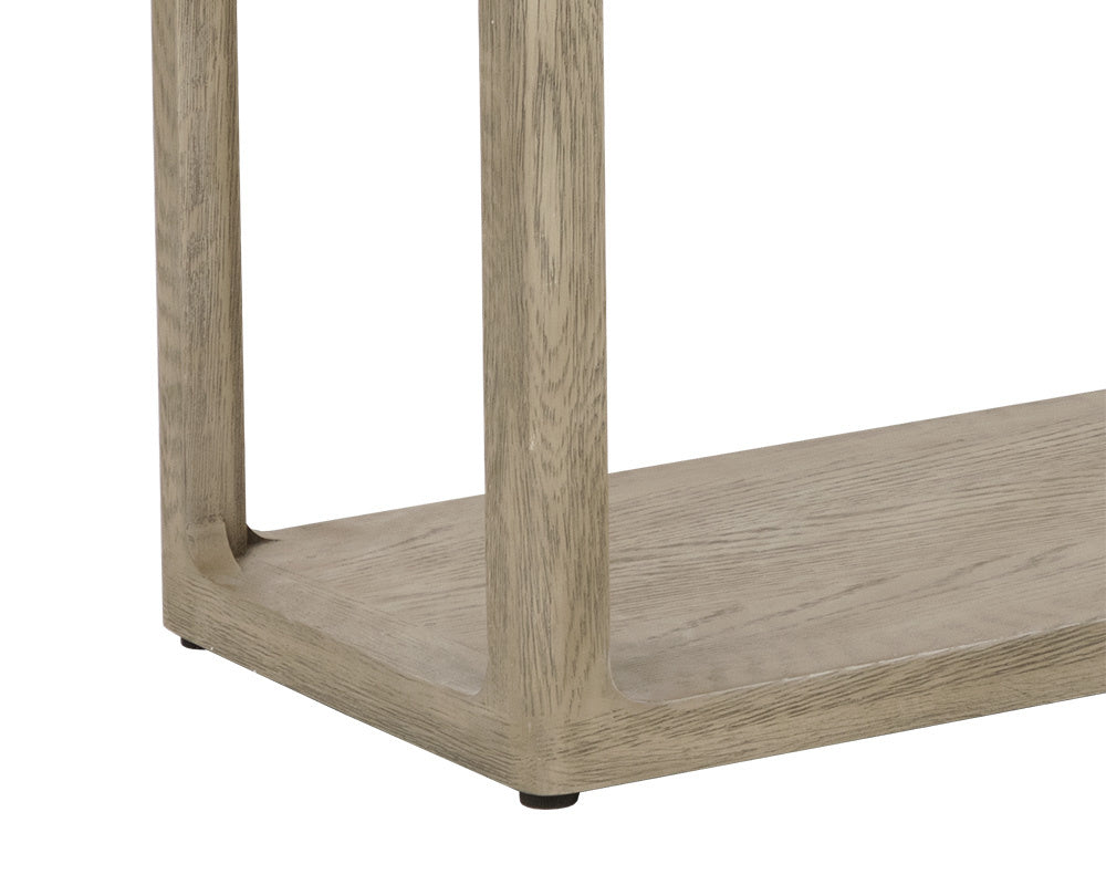 NAHLA DONCASTER CONSOLE TABLE - SMOKE GREY