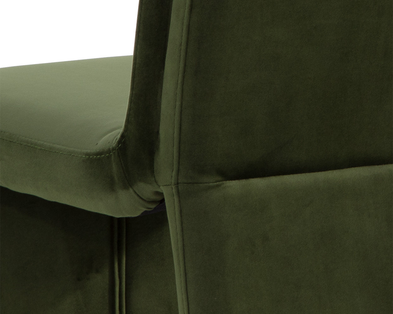 NAHLA CASCATA DINING CHAIR - MOSS GREEN