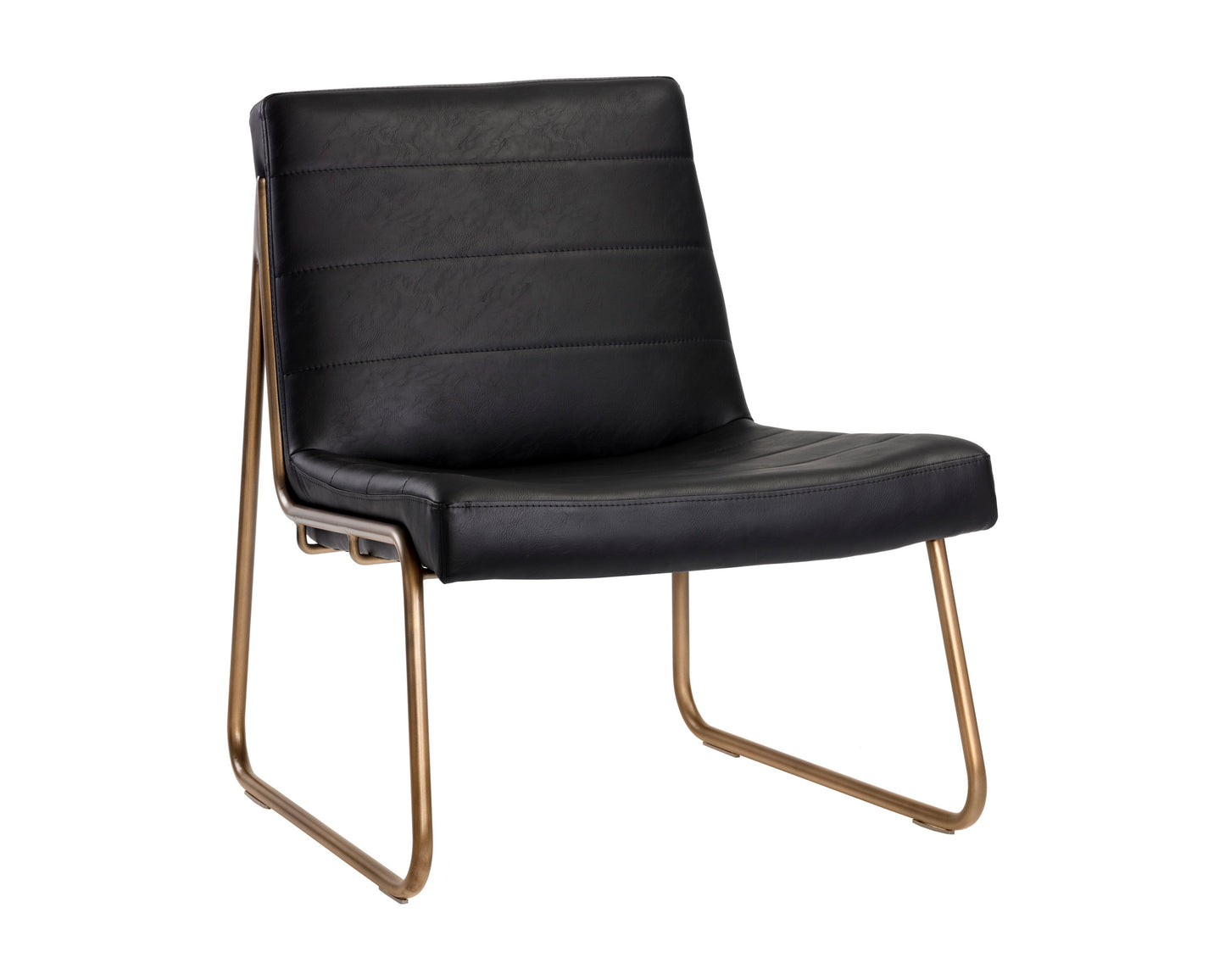 NAHLA ANTON LOUNGE CHAIR - VINTAGE BLACK