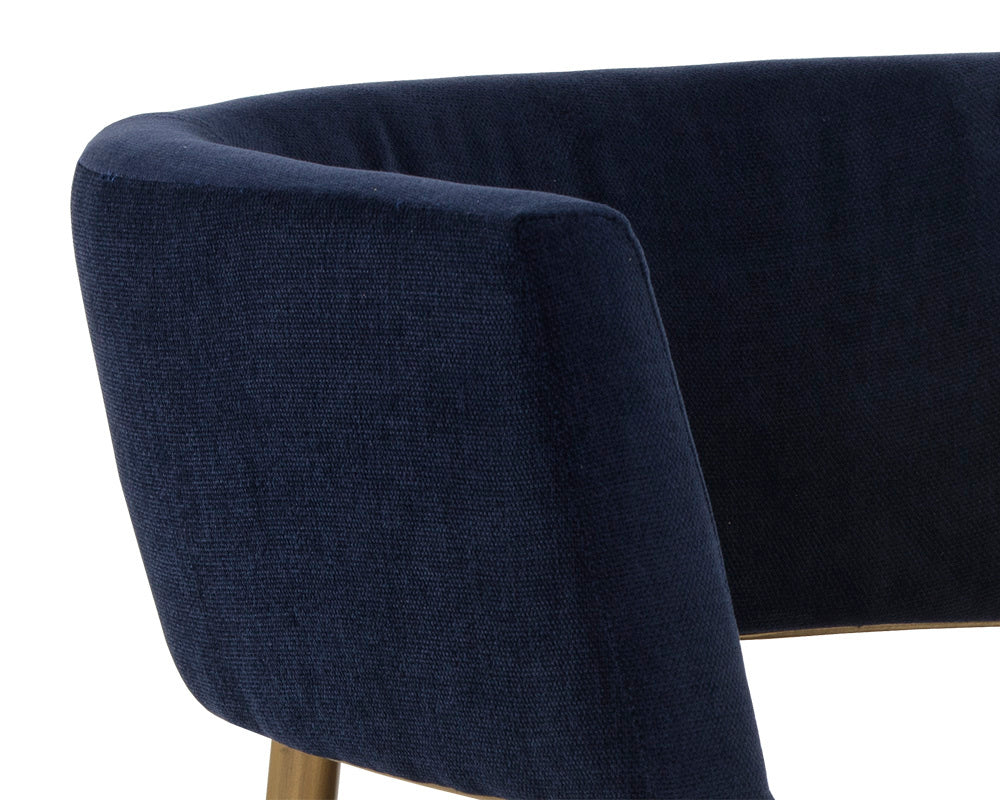 NAHLA MAESTRO LOUNGE CHAIR - DANNY NAVY