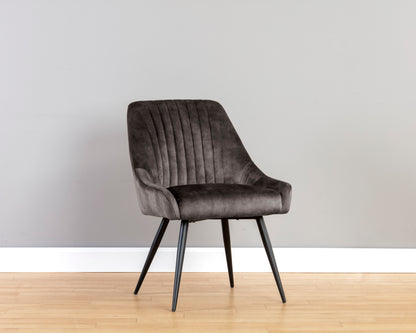 NAHLA CHARDON DINING CHAIR - NONO SHITAKE