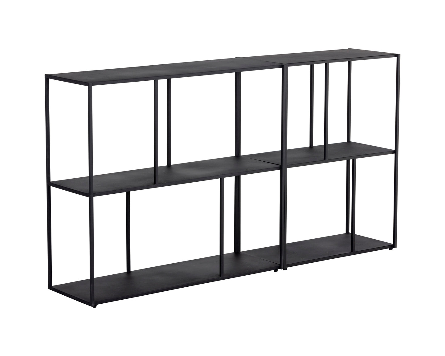 NAHLA EIFFEL LOW BOOKCASE - SMALL - BLACK