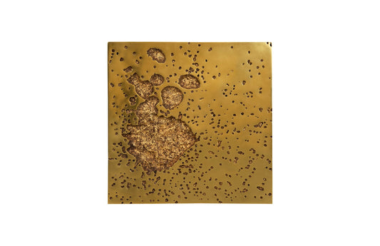 Splotch Wall Art, Square, Gold Leaf