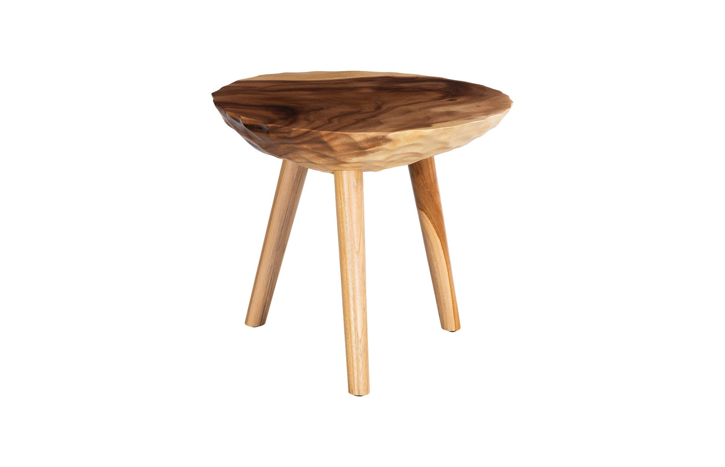 Indent Side Table, Natural, MD