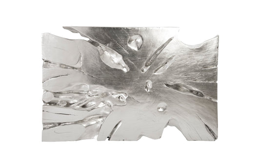 Colossal Freeform Wall Art, Large, Silver Leaf