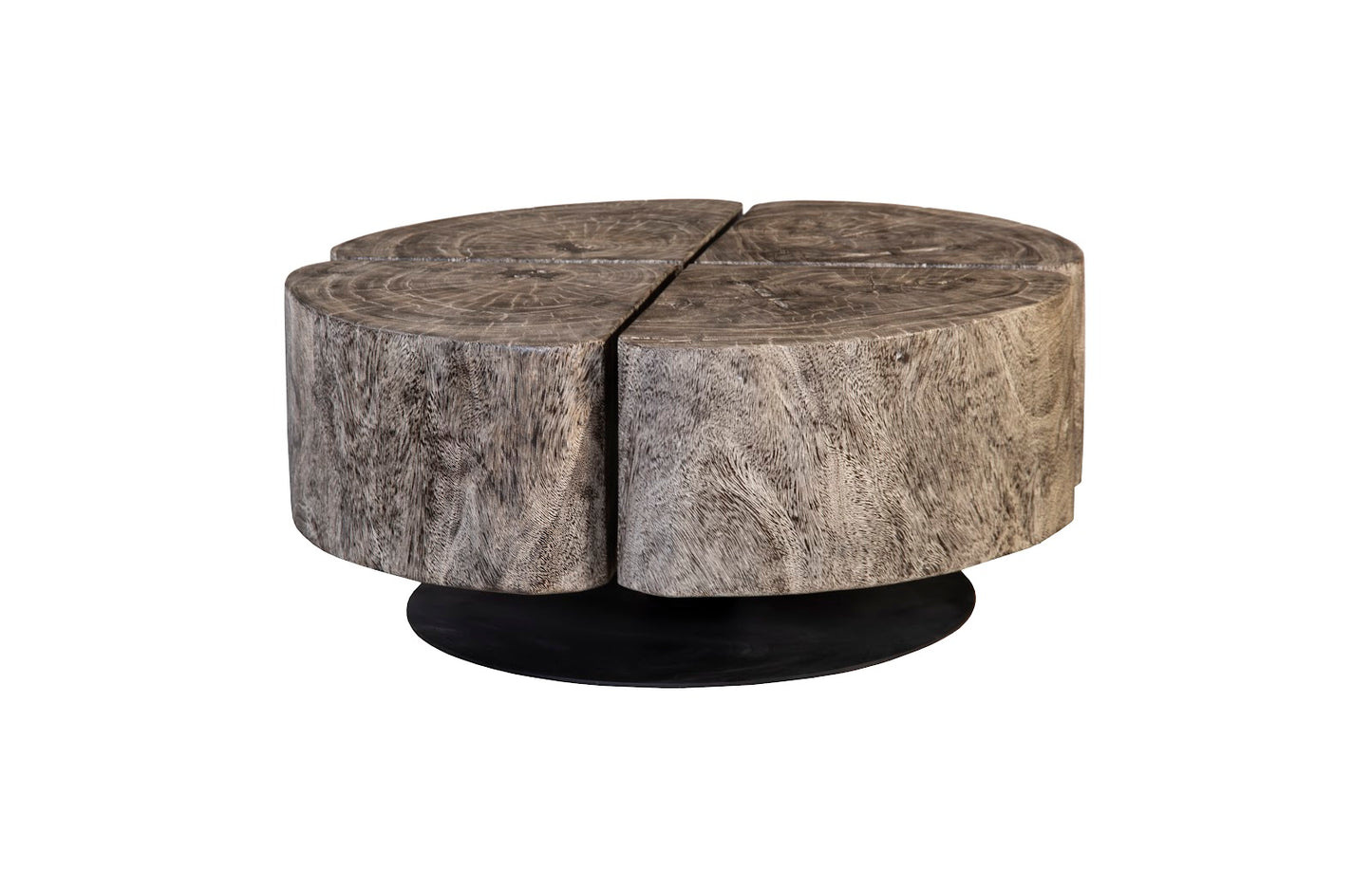 Clover Coffee Table, Gray Stone